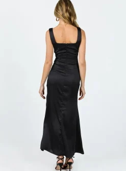 Princess Polly Lynsey Midi Dress Black Store