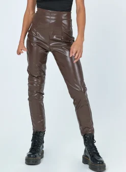 Princess Polly Lyra Pants  Brown Outlet