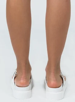 Princess Polly Ma Belle Sandals All  White Cheap