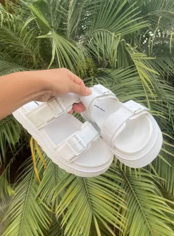Princess Polly Ma Belle Sandals All  White Cheap