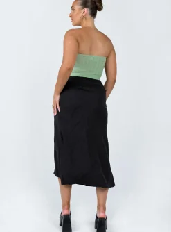 Princess Polly Mabel Midi Skirt  Black Flash Sale