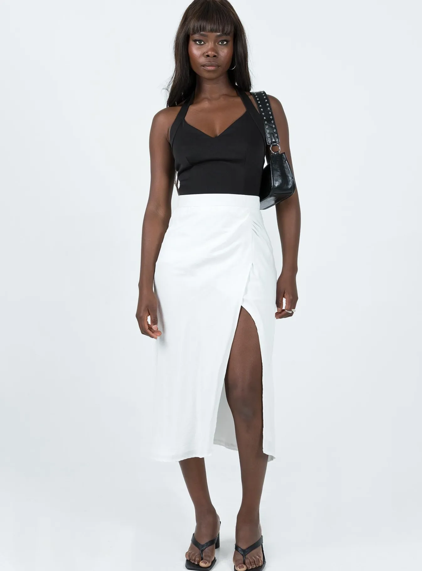 Princess Polly Mabel Midi Skirt White Best