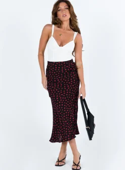 Princess Polly Mabel Midi Skirt Petite   Black Cheap