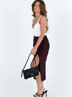 Princess Polly Mabel Midi Skirt Petite   Black Cheap