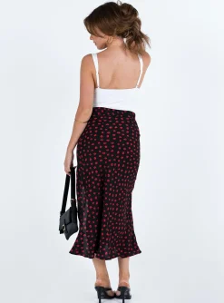 Princess Polly Mabel Midi Skirt Petite   Black Cheap