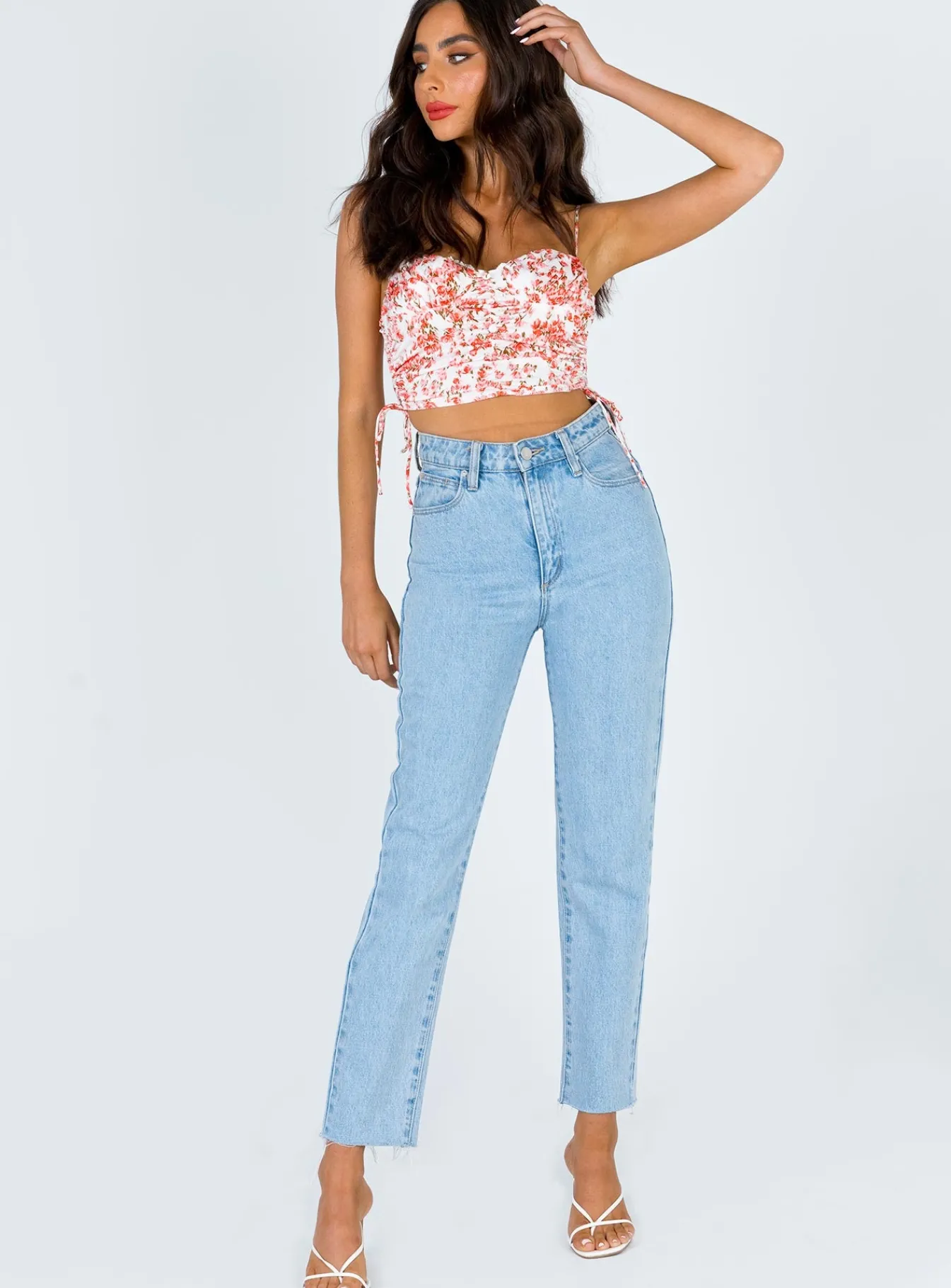 Princess Polly Maddi Top Pink Floral Fashion