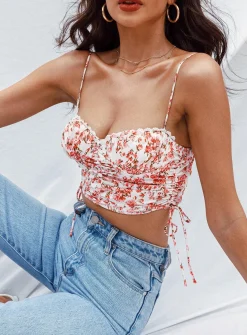 Princess Polly Maddi Top Pink Floral Fashion