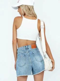 Princess Polly Maddox Shorts  Denim Cheap