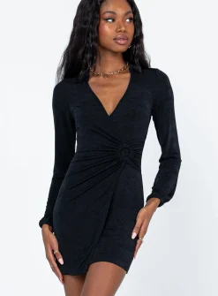 Princess Polly Madeline Mini Dress  Black Fashion