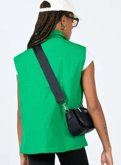 Princess Polly Madi Puffer Vest  Green Flash Sale