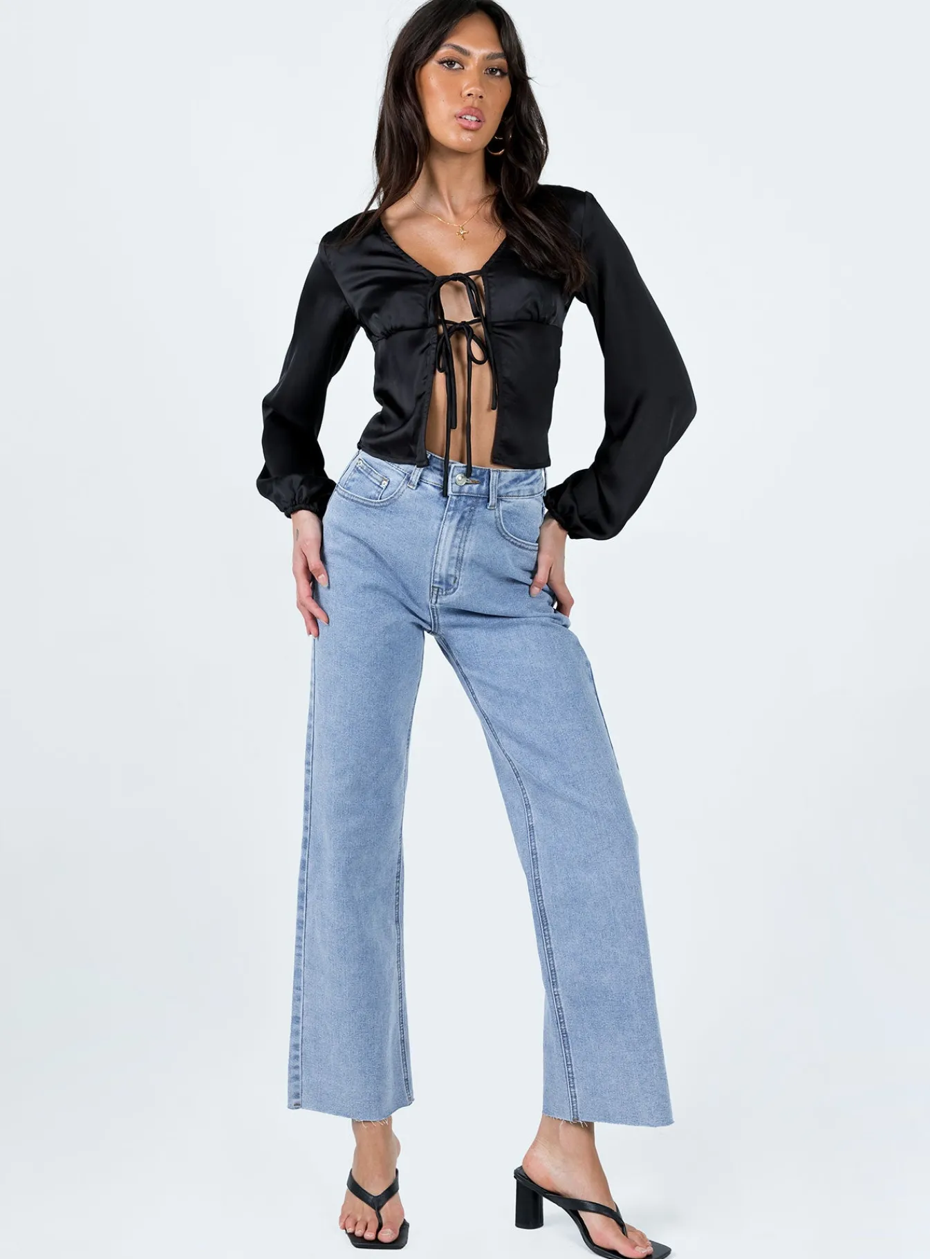 Princess Polly Madio Long Sleeve Top Black Shop