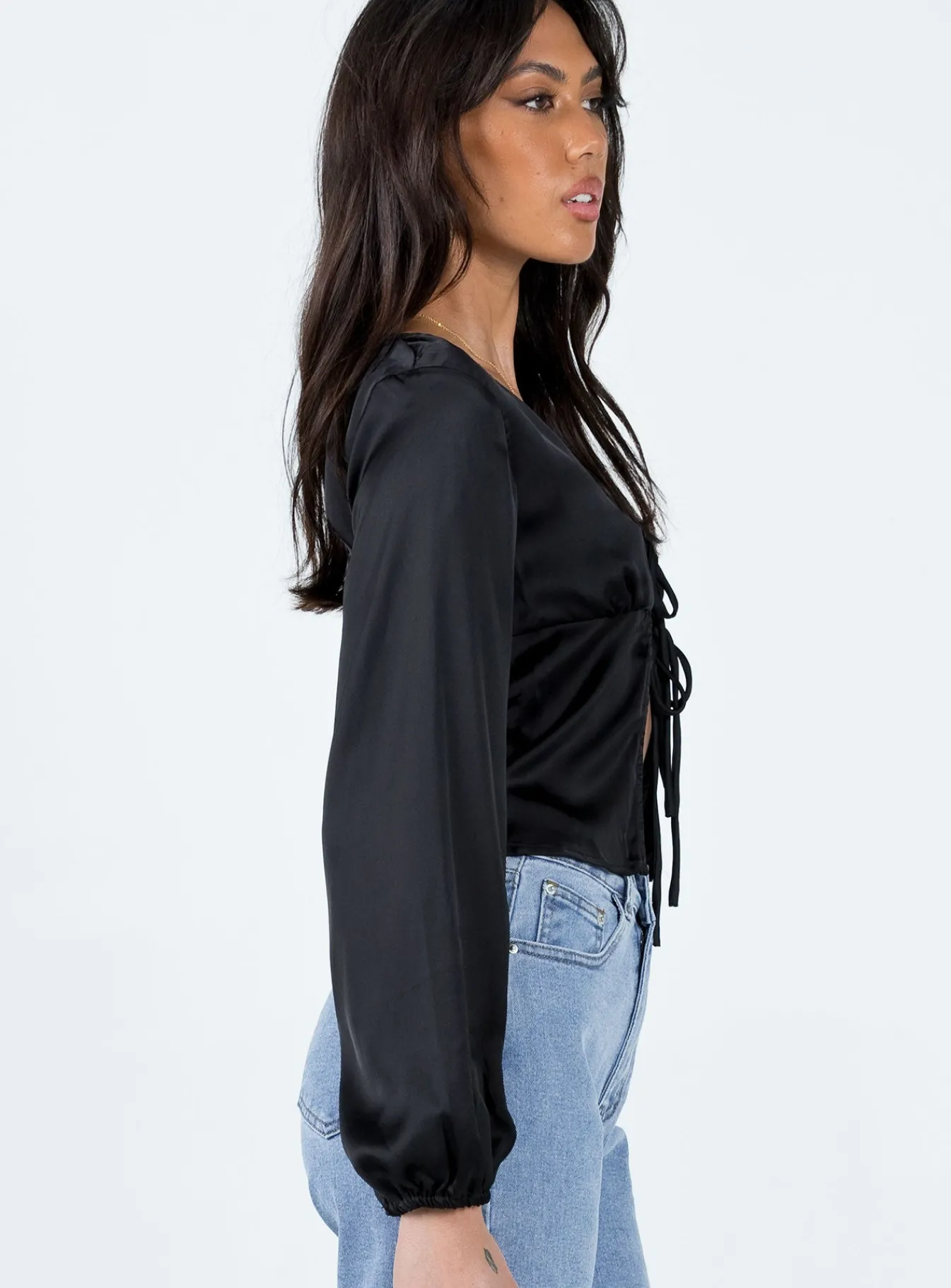 Princess Polly Madio Long Sleeve Top Black Shop