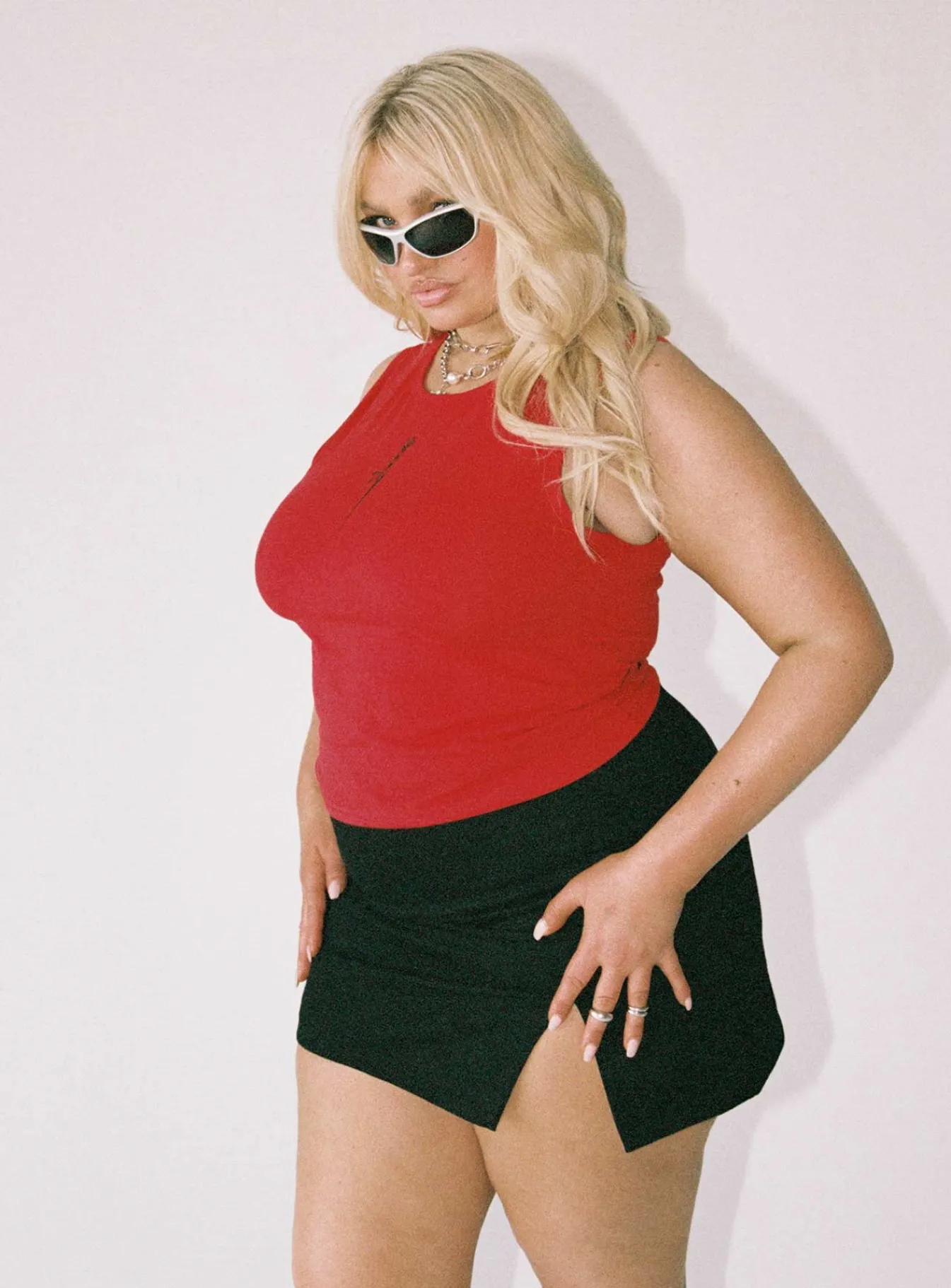Princess Polly Madison Mini Skirtcurve Black New