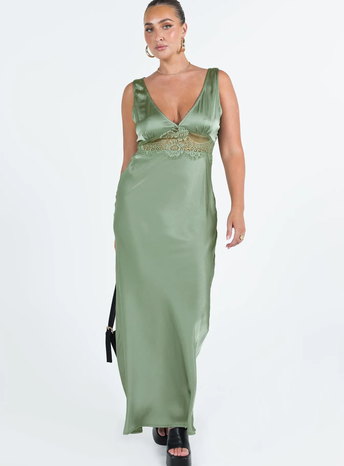 Princess Polly Madon Maxi Dress Sage Discount