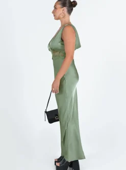 Princess Polly Madon Maxi Dress Sage Discount