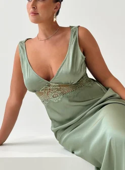 Princess Polly Madon Maxi Dress Sage Discount
