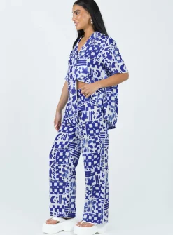 Princess Polly Maggie Set Blue Sale
