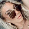 Princess Polly Mai Aviator Sunglasses  Gold Cheap