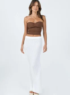 Princess Polly Mai Top  Brown Fashion