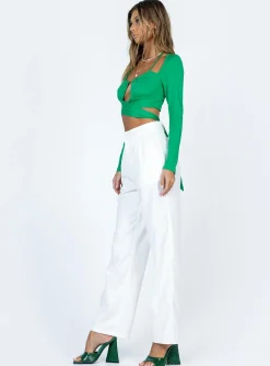 Princess Polly Maiah Pants  White Hot