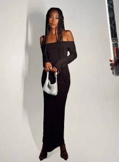 Princess Polly Maida Maxi Dress  Black Best Sale