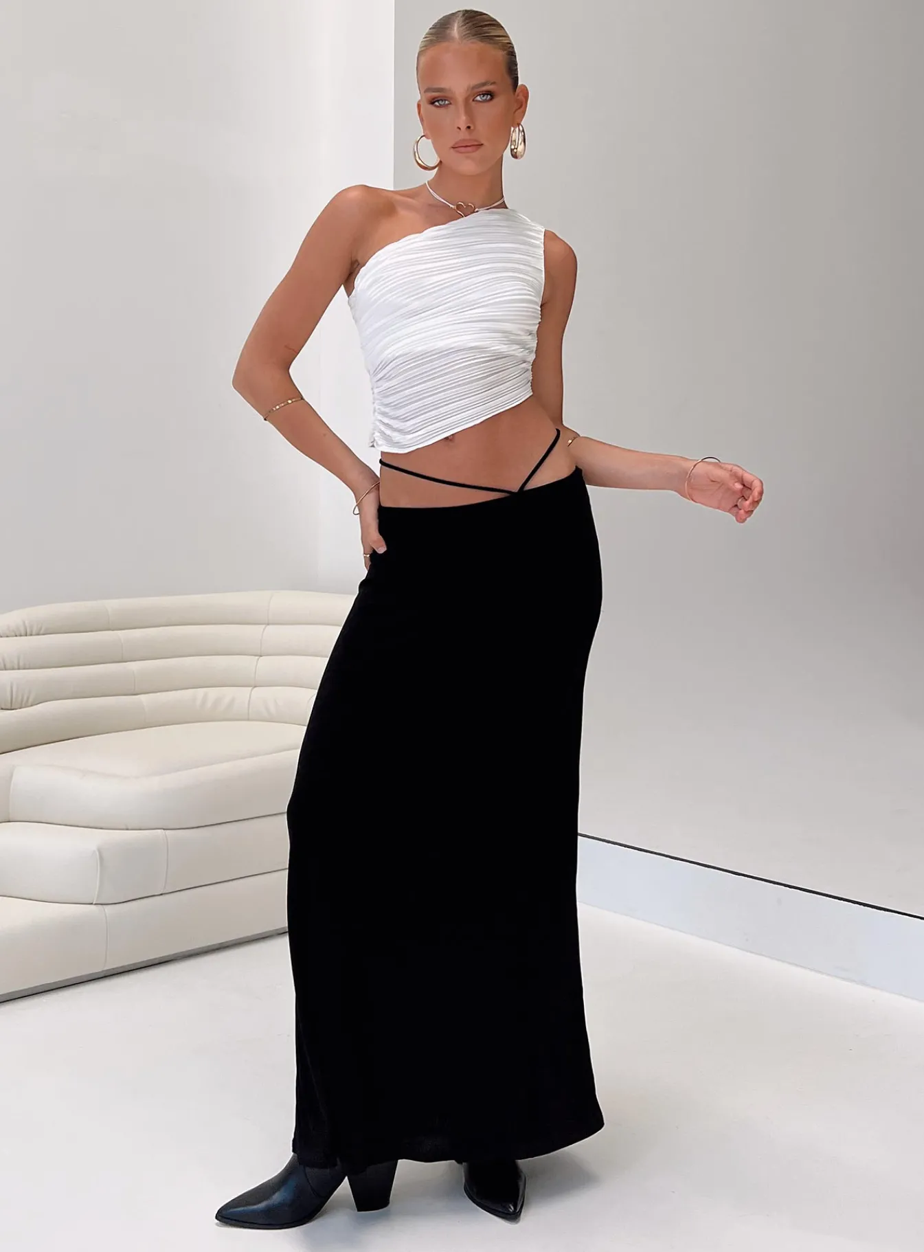 Princess Polly Maisie Maxi Skirt Black Fashion