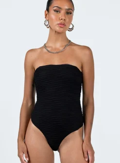 Princess Polly Makena Strapless Bodysuit  Black Discount