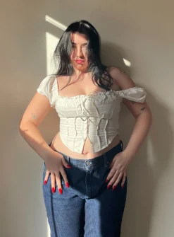 Princess Polly Malany Corset Top  Ivory Online