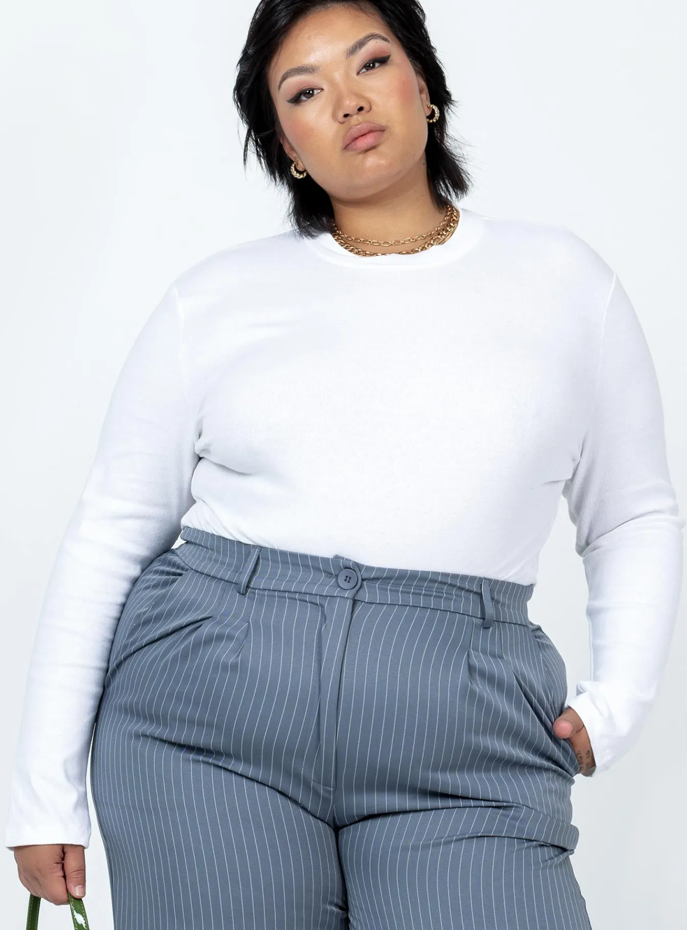 Princess Polly Maleny Long Sleeve Bodysuitcurve White Sale