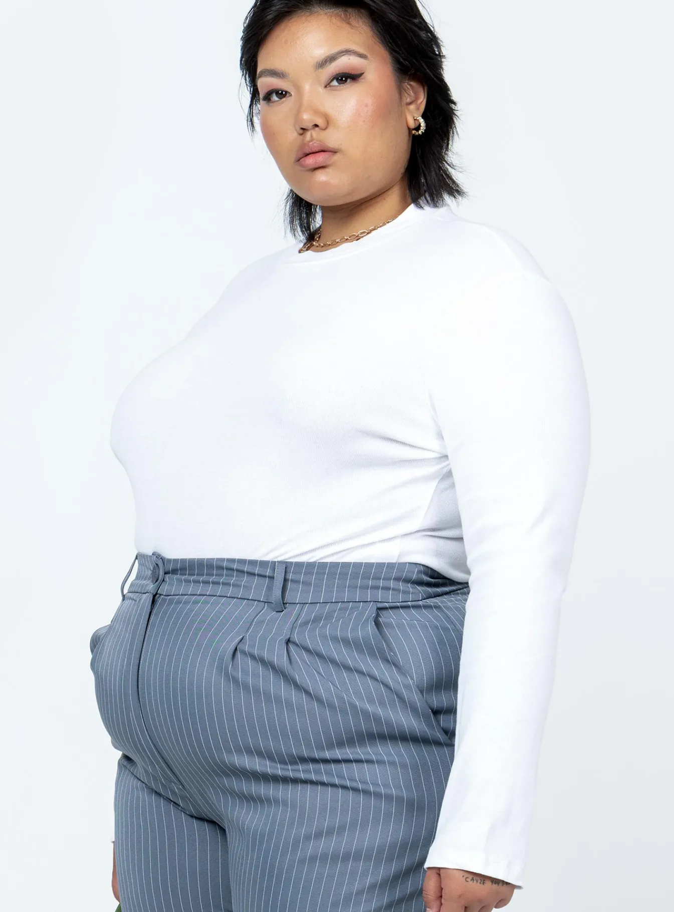 Princess Polly Maleny Long Sleeve Bodysuitcurve White Sale