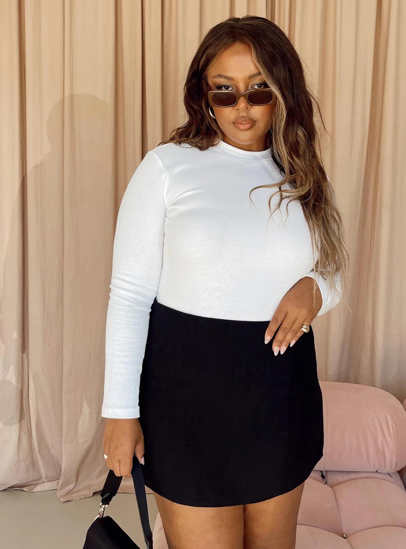 Princess Polly Maleny Long Sleeve Bodysuitcurve White Sale
