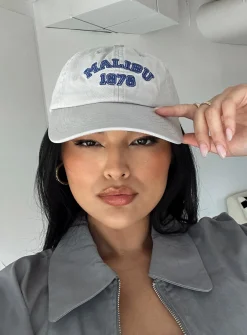 Princess Polly Malibu 1978 Dad Cap  Grey Best