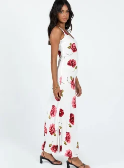 Princess Polly Malina Maxi Dress  Red Multi Clearance