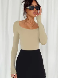Princess Polly Mallard Bodysuit  Brown Clearance