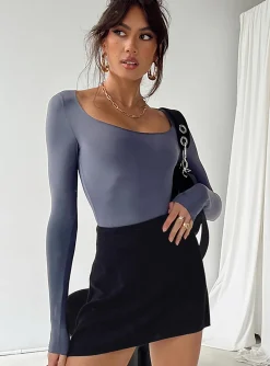 Princess Polly Mallard Bodysuit  Grey Shop