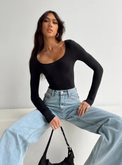 Princess Polly Malllard Bodysuit Black Fashion