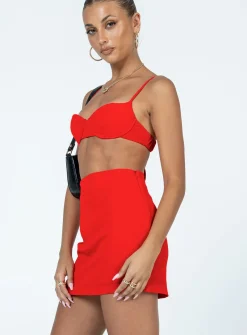 Princess Polly Manhattan Set  Red Hot