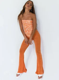 Princess Polly Marble Mood Hair Scarf  Orange Discount