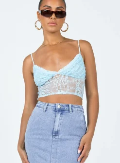 Princess Polly Marcella Top Blue Cheap