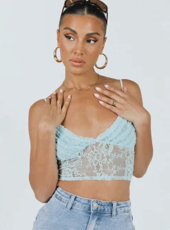 Princess Polly Marcella Top Blue Cheap