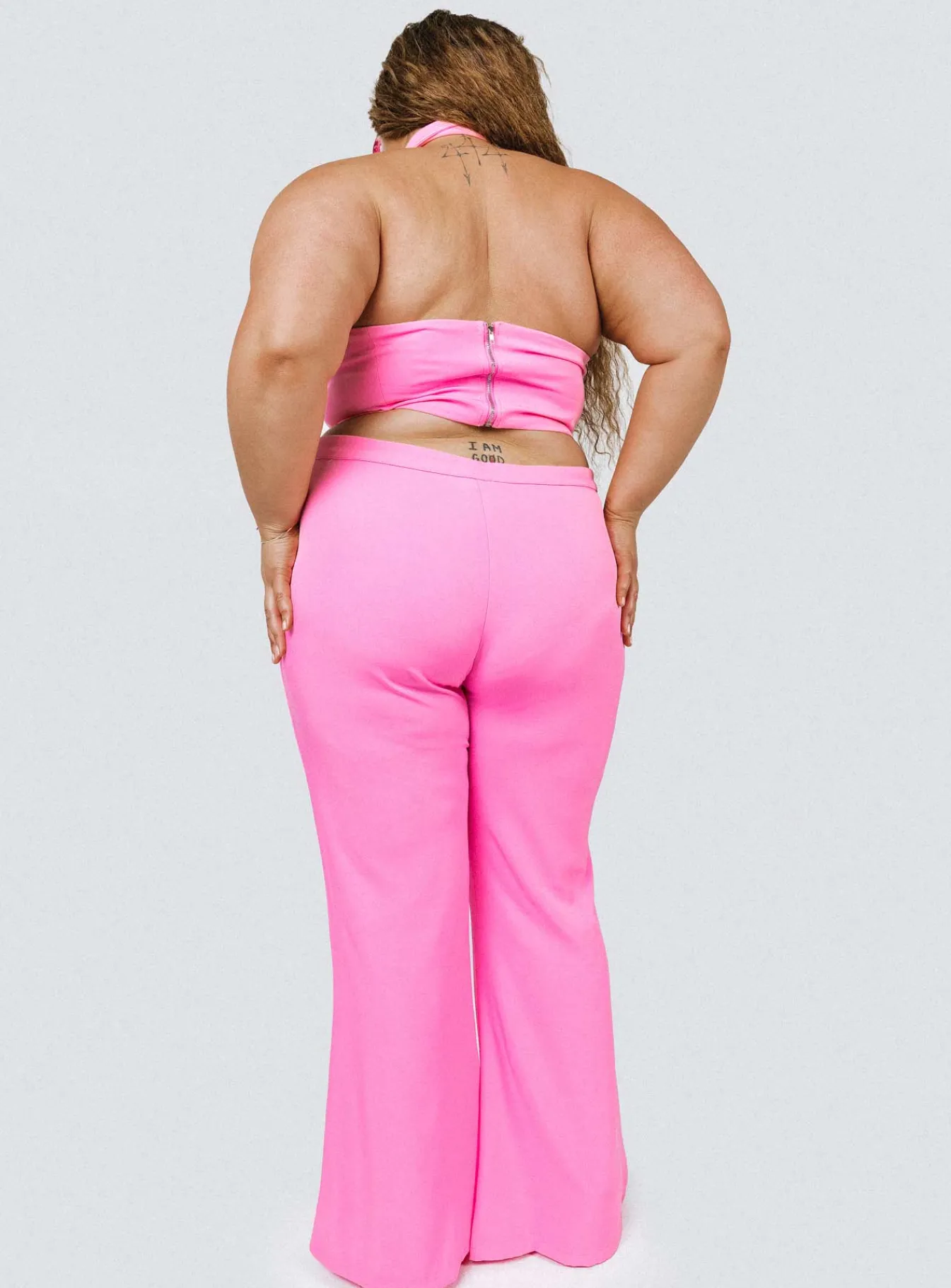 Princess Polly Marcia Flare Pantcurve Pink Outlet