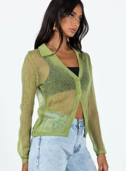 Princess Polly Mariam Shirt  Green New