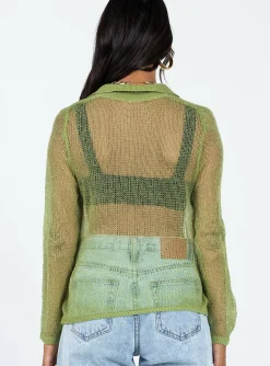 Princess Polly Mariam Shirt  Green New
