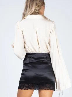 Princess Polly Mariana Mini Skirt  Black Cheap