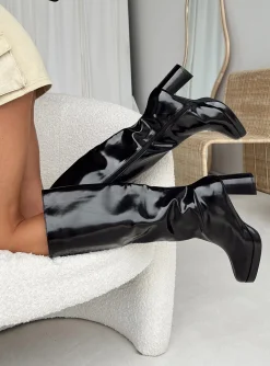 Princess Polly Marianne Boots  Black Best