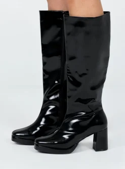 Princess Polly Marianne Boots  Black Best