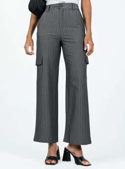 Princess Polly Marika Pants  Charcoal Best