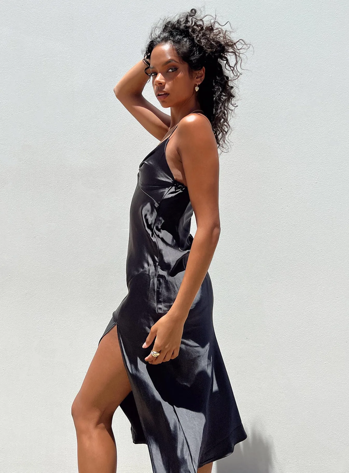 Princess Polly Marilyn Midi Dress Black Discount