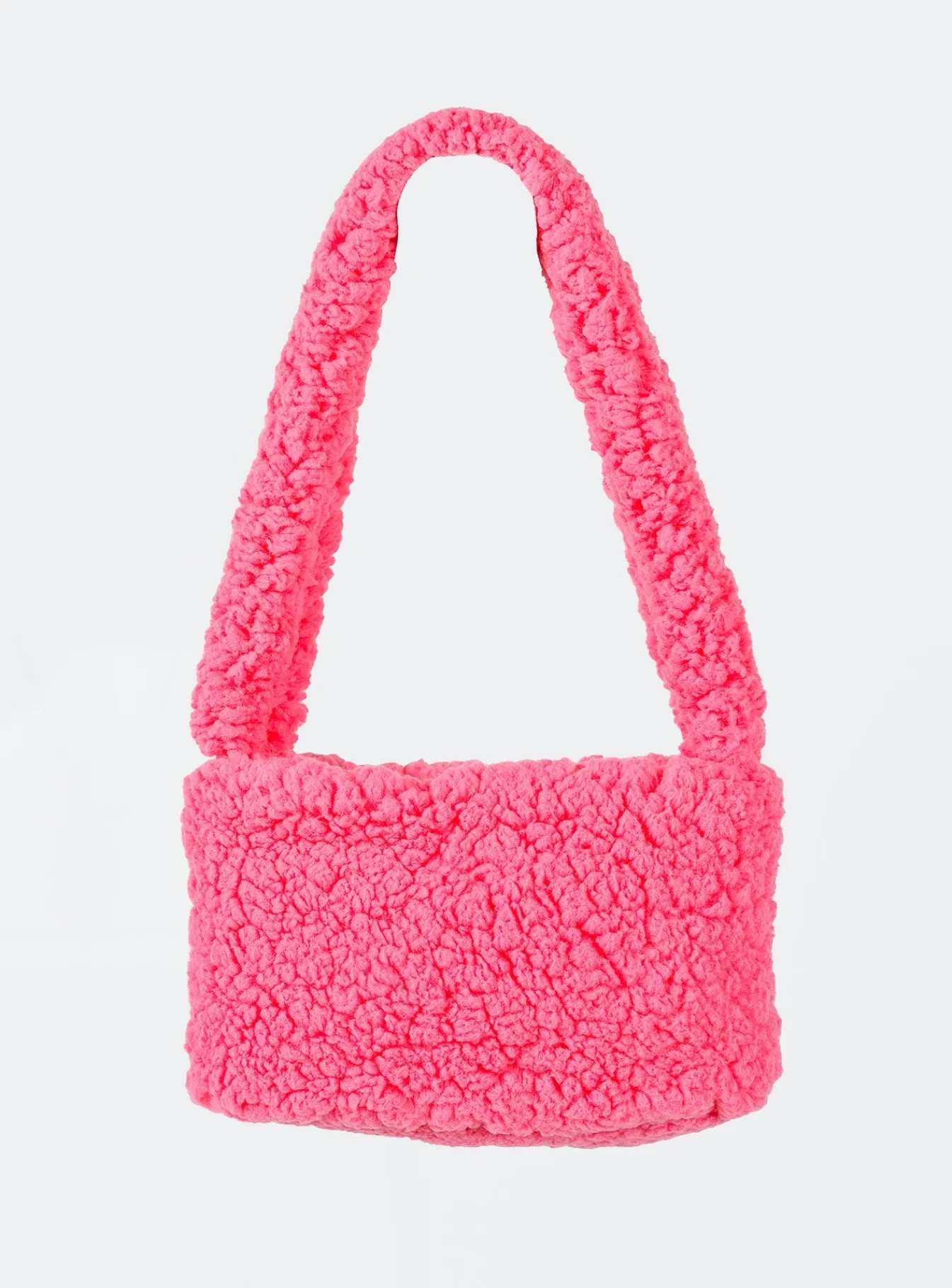 Princess Polly Marion Fluffy Shoulder Bag Pink Outlet