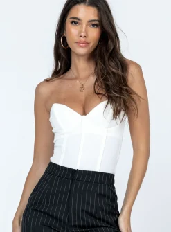Princess Polly Marishka Bodysuit  White Shop